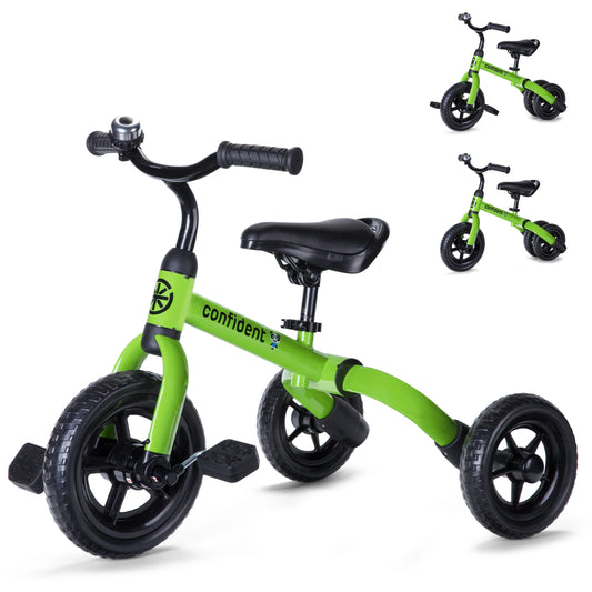 LZDMY 3 In 1 Toddler Tricycle Detachable Pedals Training Wheels