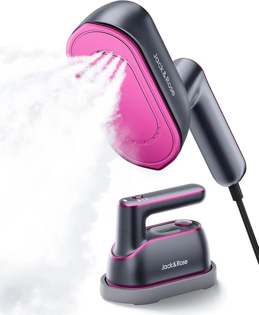 Jack & Rose Portable Travel Steamer Iron, 1200W, Fast Heat-Up, 8S, Ceramic Panel