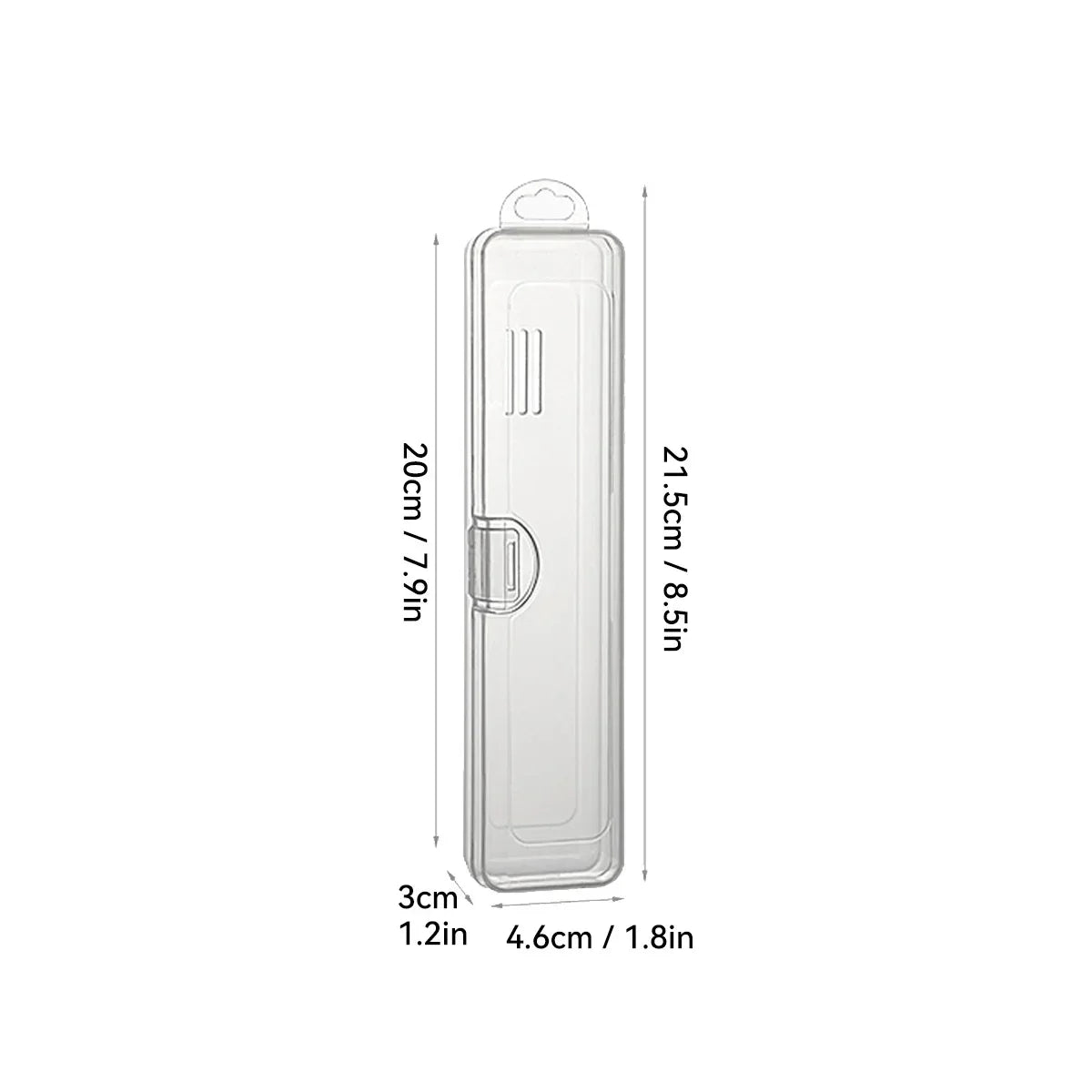 WORTHBUY Toothbrush Box Transparent Organizer Case Travel Portable Toothbrush Holder Plastic Toothpaste Box Storage Container