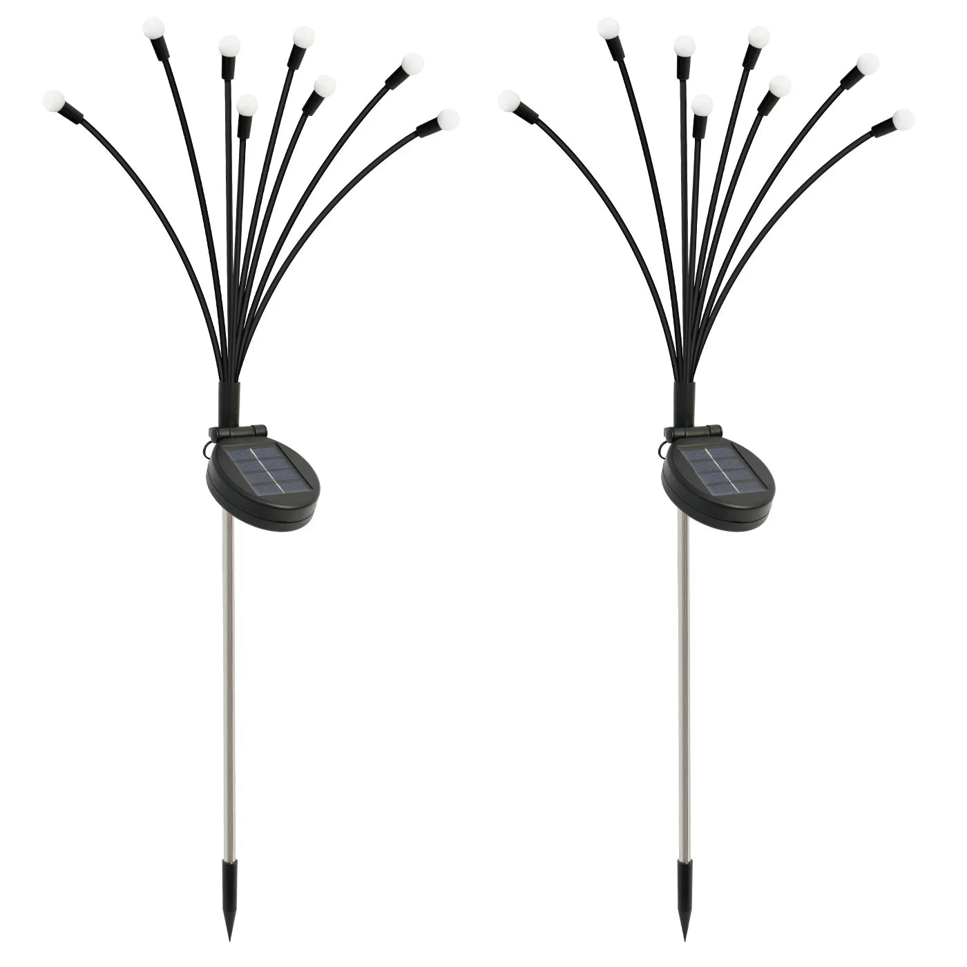 8 Head Solar Firefly Lights Outdoor Garden Pathway Decor Waterproof