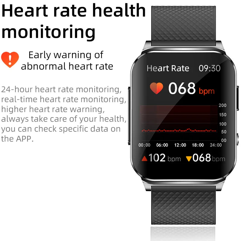 ECG HRV Smart Watch Heart Rate Blood Pressure Sleep Monitor