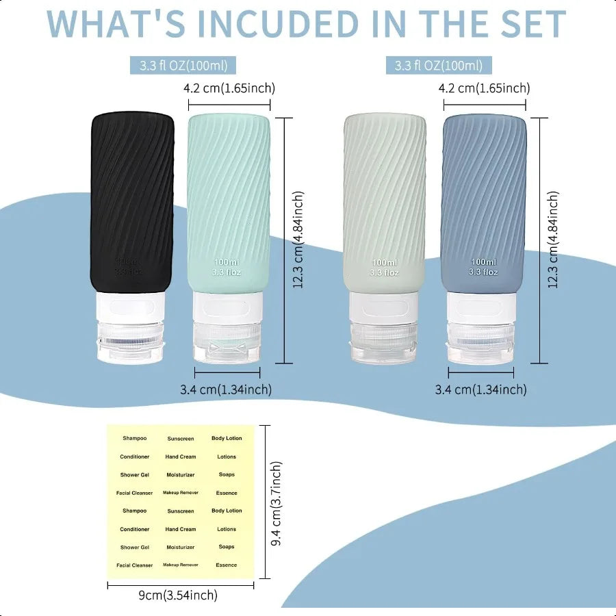 Hign-concerned Travel Bottles TSA Approved Leakproof