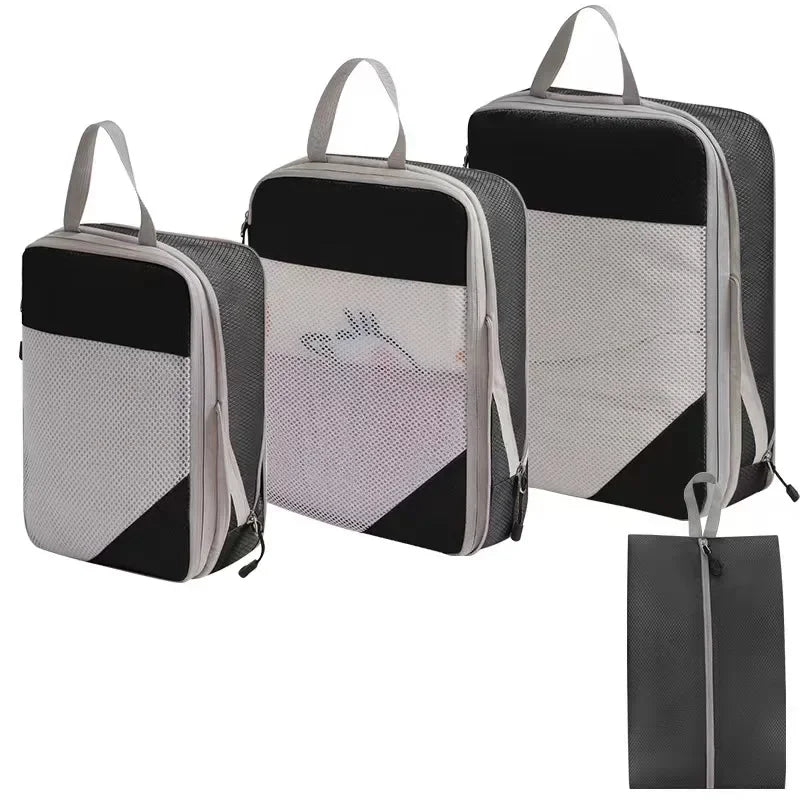 Compression Packing Cubes for Suitcases Travel Accessories Expandable Packing Organizers Lightweight Travel Organizer Cubes