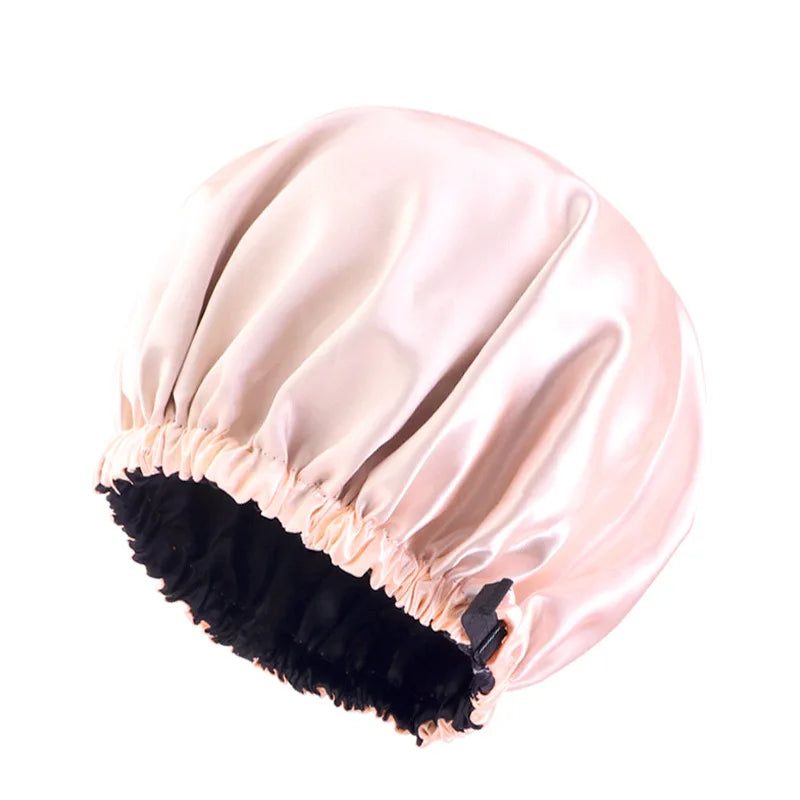 Gathertop Satin Bonnet For Sleeping Adjustable Sleep Cap