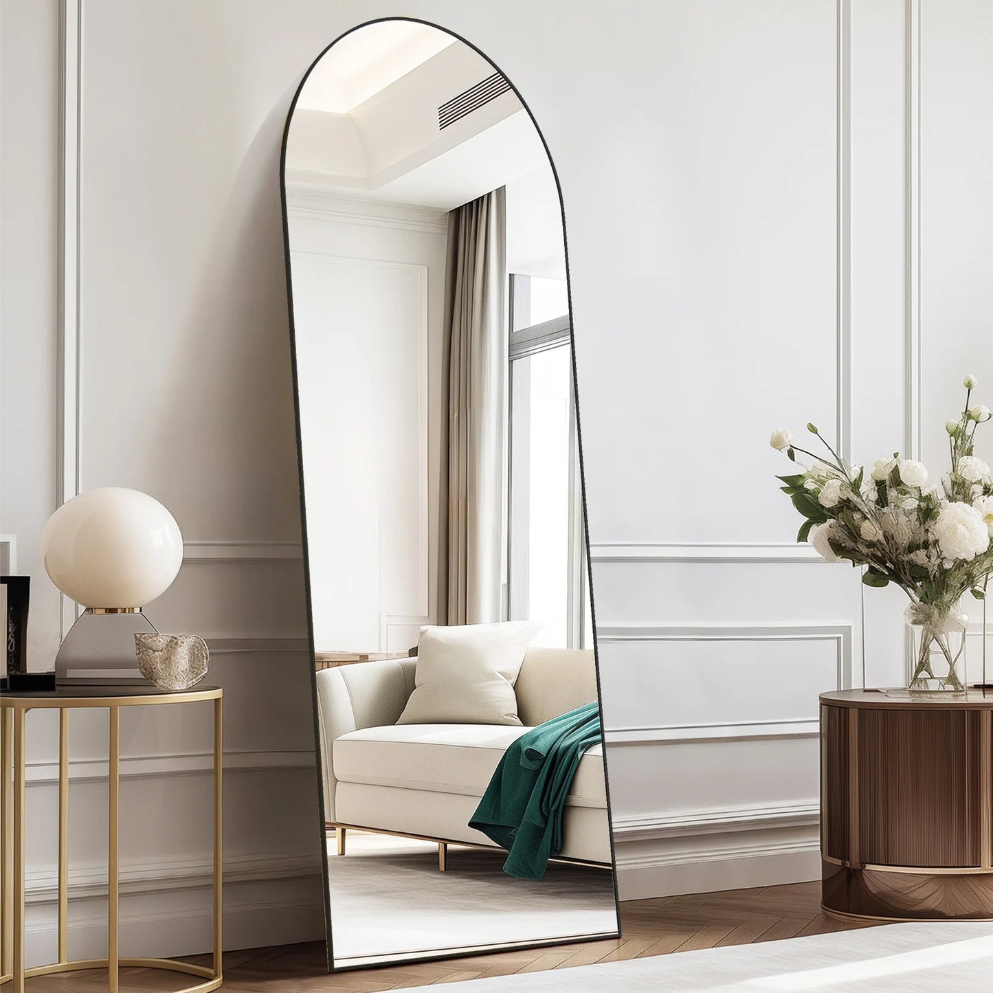 JHK Full Body Wall Mirror Aluminum Frame For Bedroom