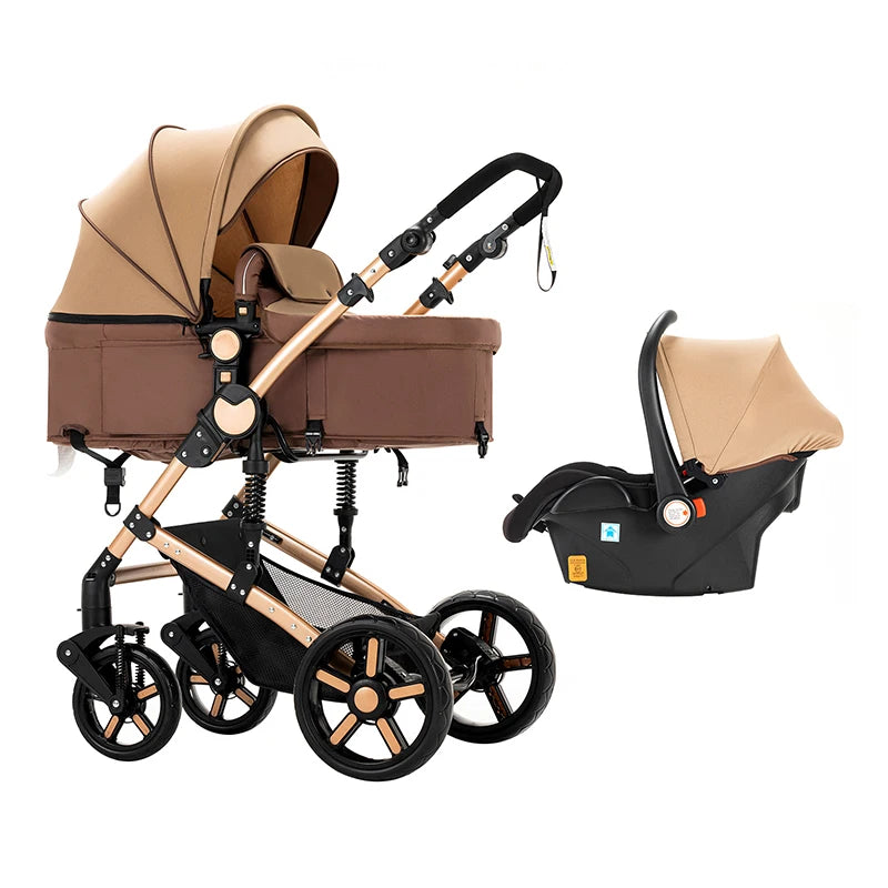 Travel System Stroller 3 in 1 Foldable With Car Seat
