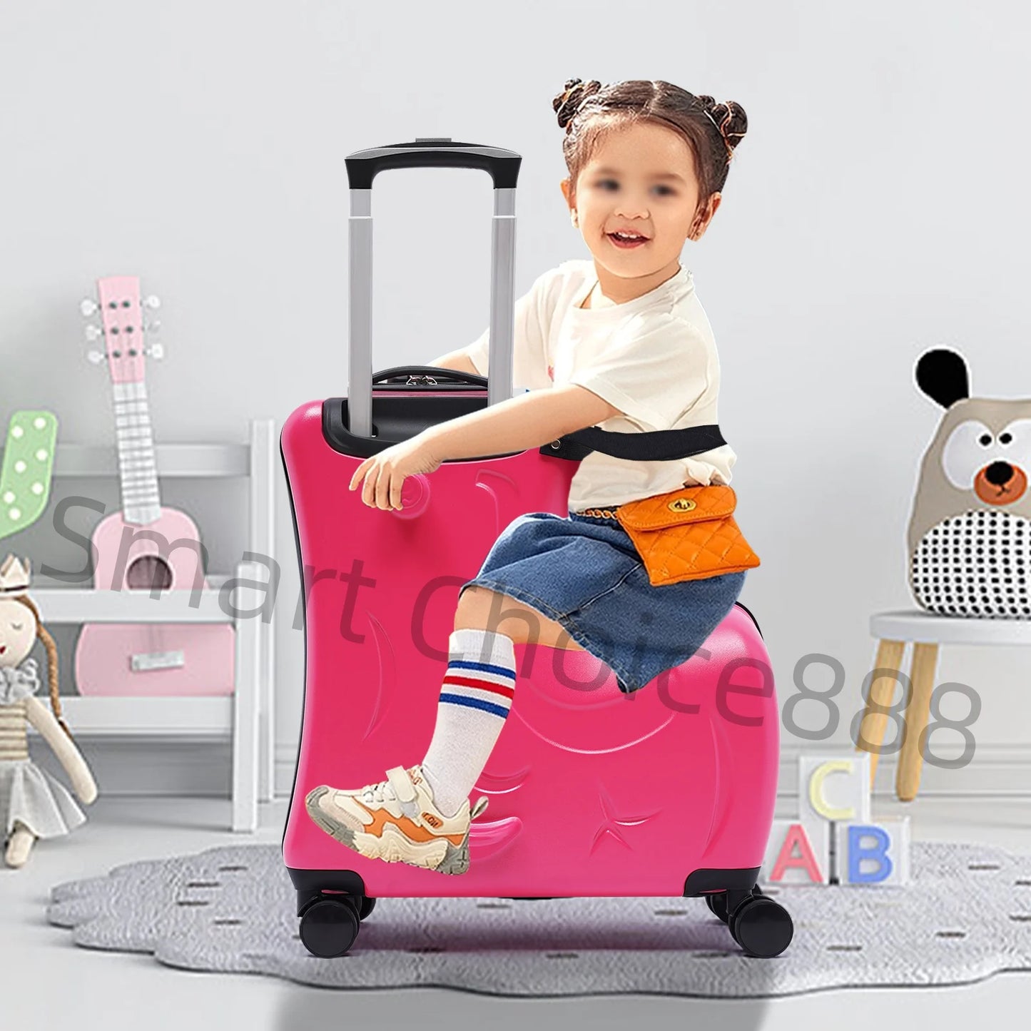 Sichuan Kid Ride On Travel Suitcase On Wheels Spinner