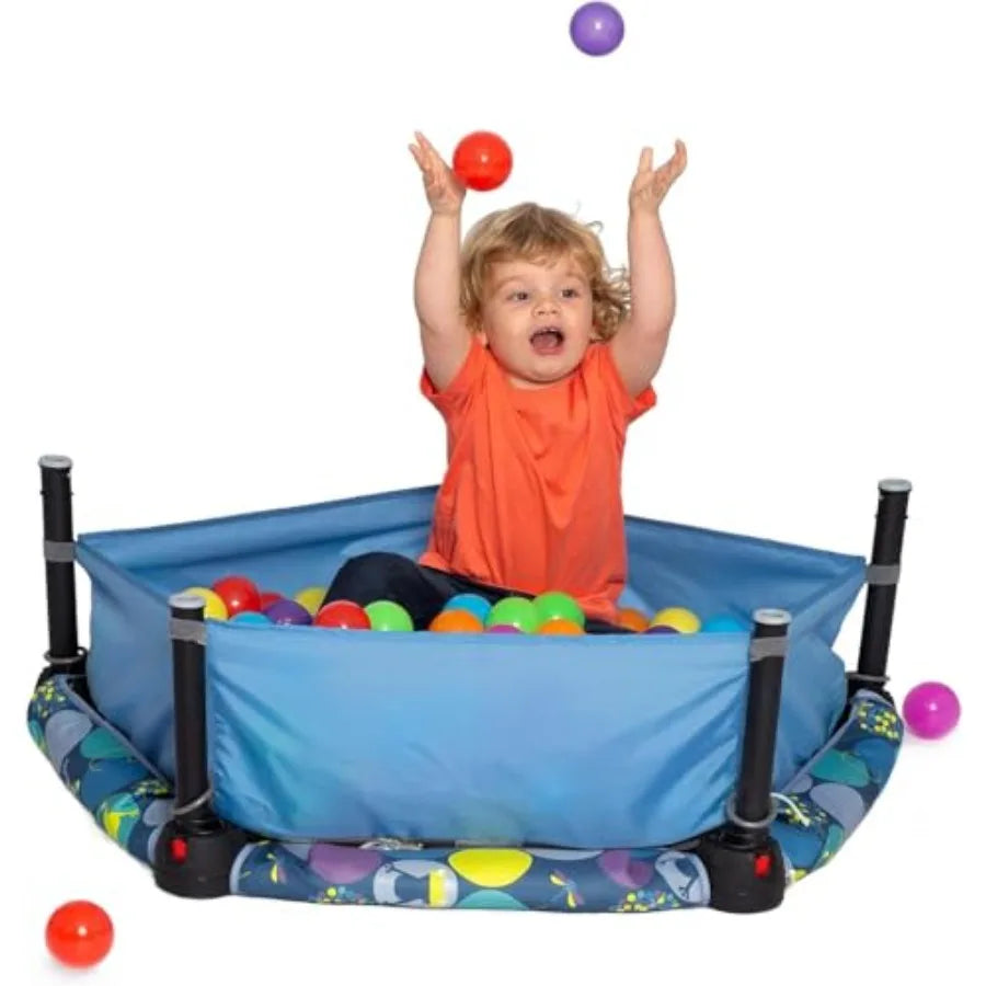 Hign-concerned 3in1 Folding Ball Pit Bouncer for Toddlers