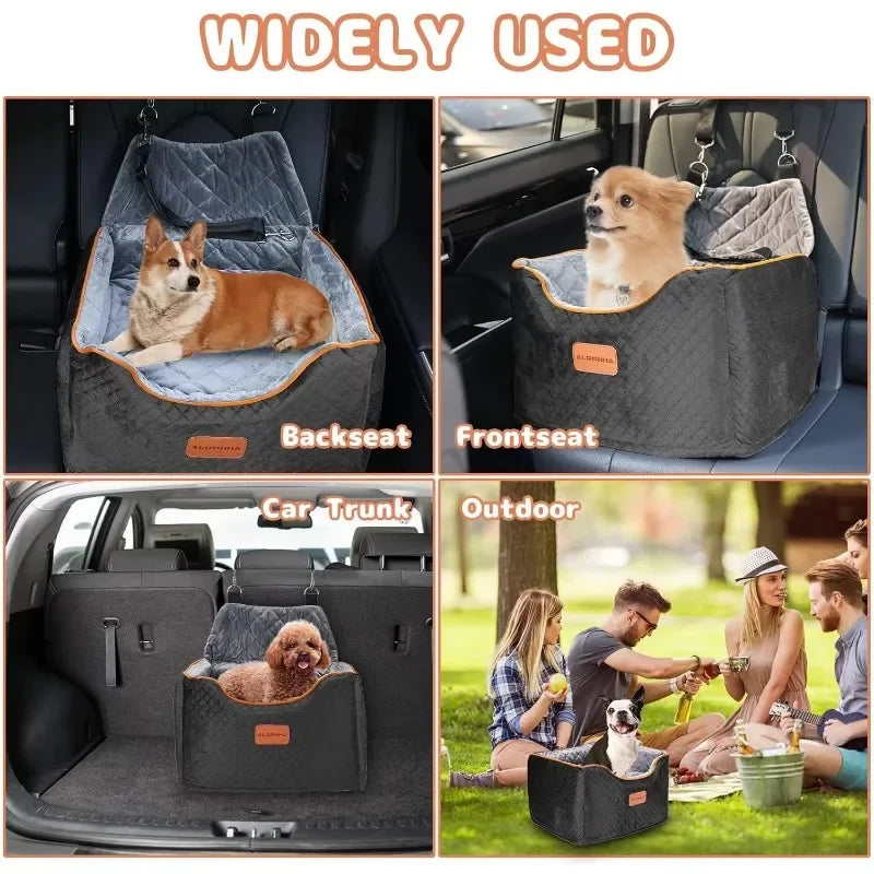 Hign-concerned Memory Foam Booster Dog Car Seat Cover