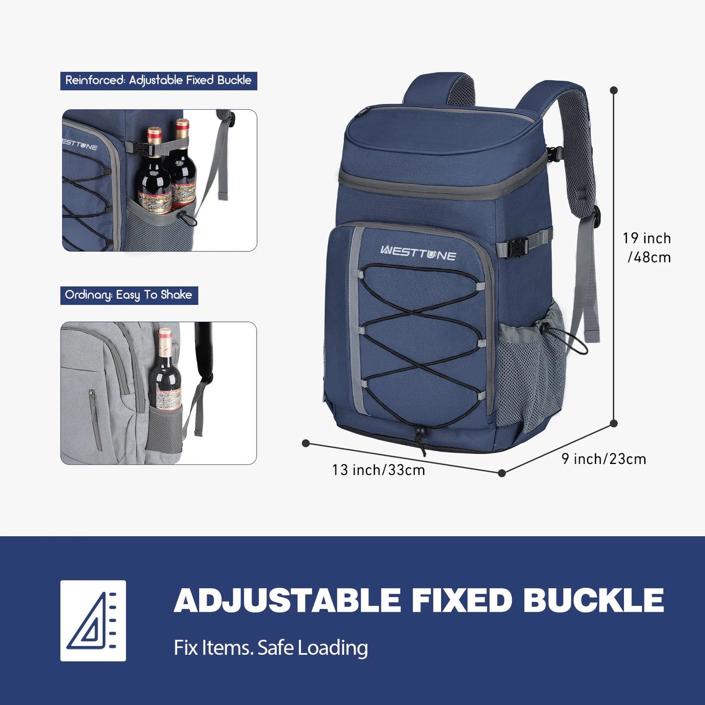 WestTune Can Cooler Backpack Leakproof Insulated Soft Cooler