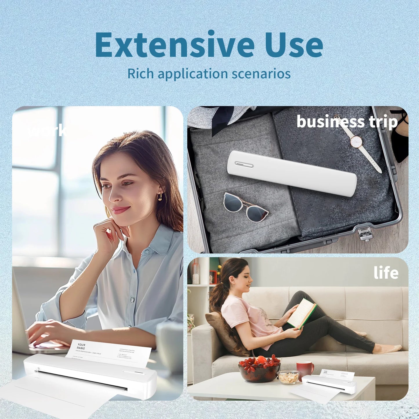 TakeYou Portable Wireless Inkless Thermal Printer Android iOS 300DPI