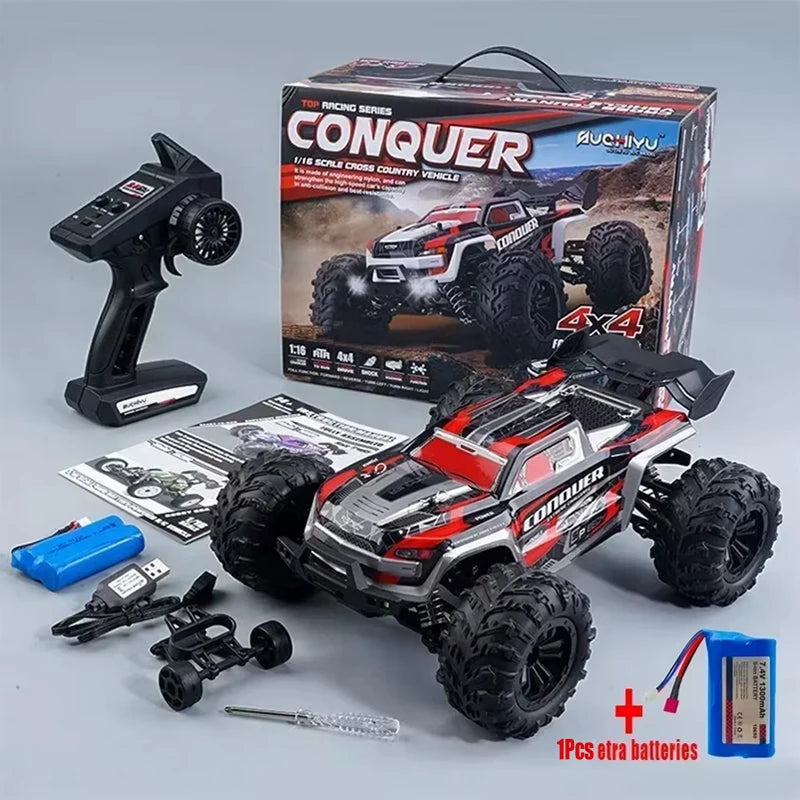 WLtoys 1 16 Scale Large RC Car 50kmh High Speed 4WD Off Road Monster Truck Remote Control Toy