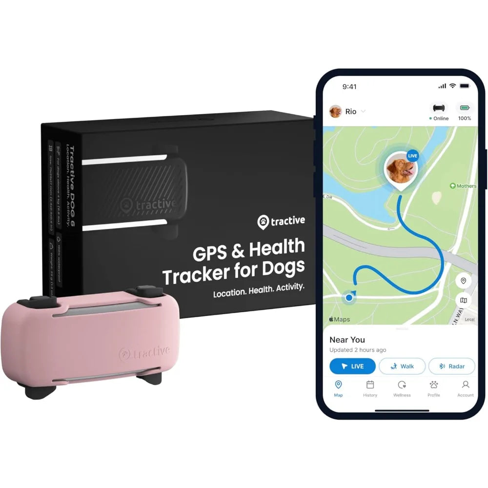 Tractive GPS Dog Tracker Real Time Location And Alerts