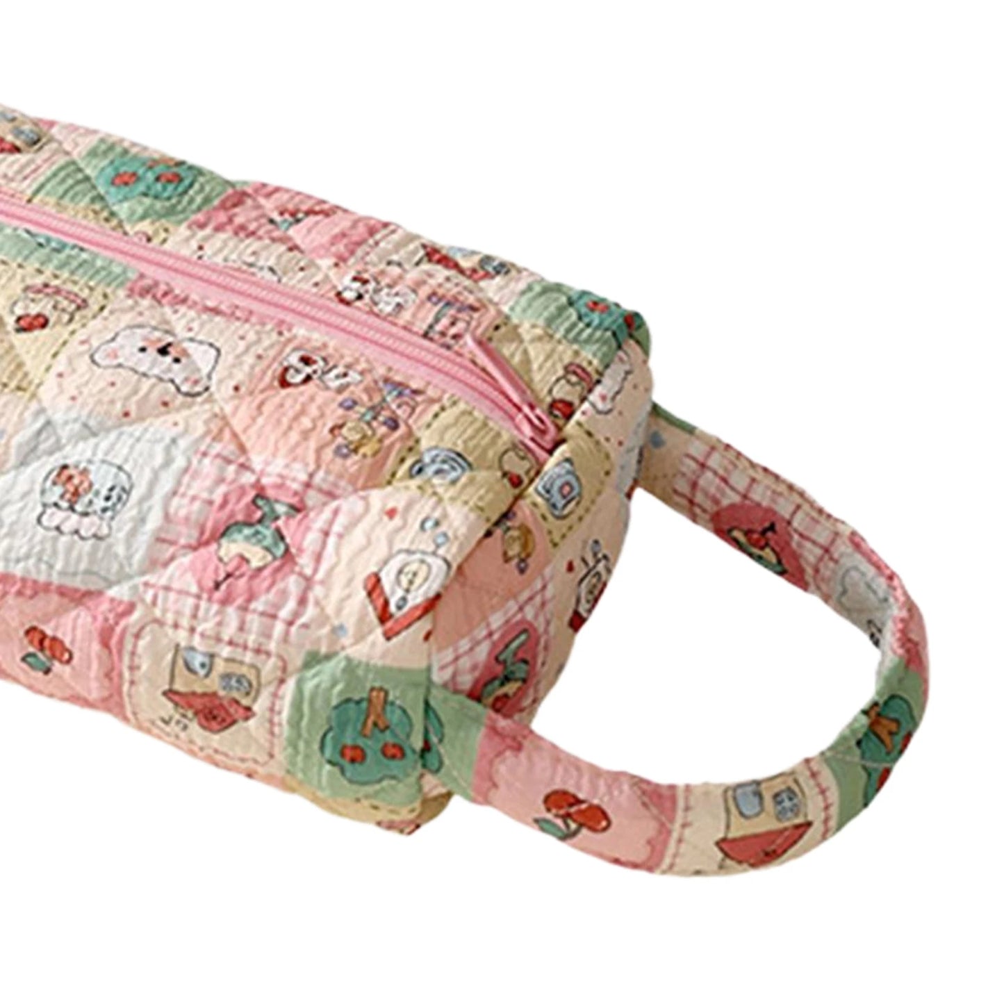 Quilted Travel Storage Bag Large Capacity Padded Curling Clip Protect Sleeve Hair Dryer Carrying Case for Outdoor Travel Commute