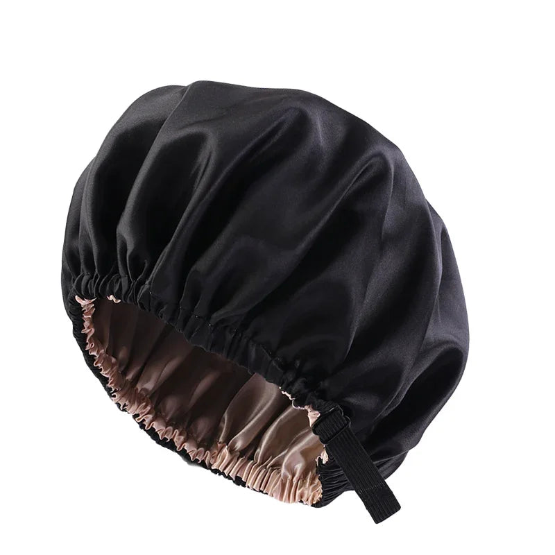 Gathertop Satin Bonnet For Sleeping Adjustable Sleep Cap