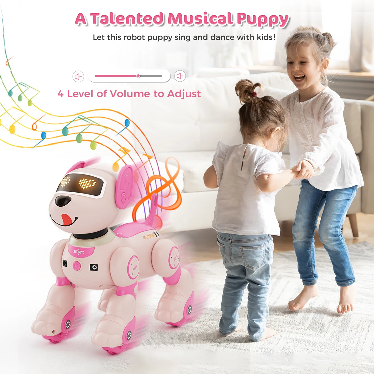 VATOS Robot Dog Toy With 2.4GHz Remote Voice Commands