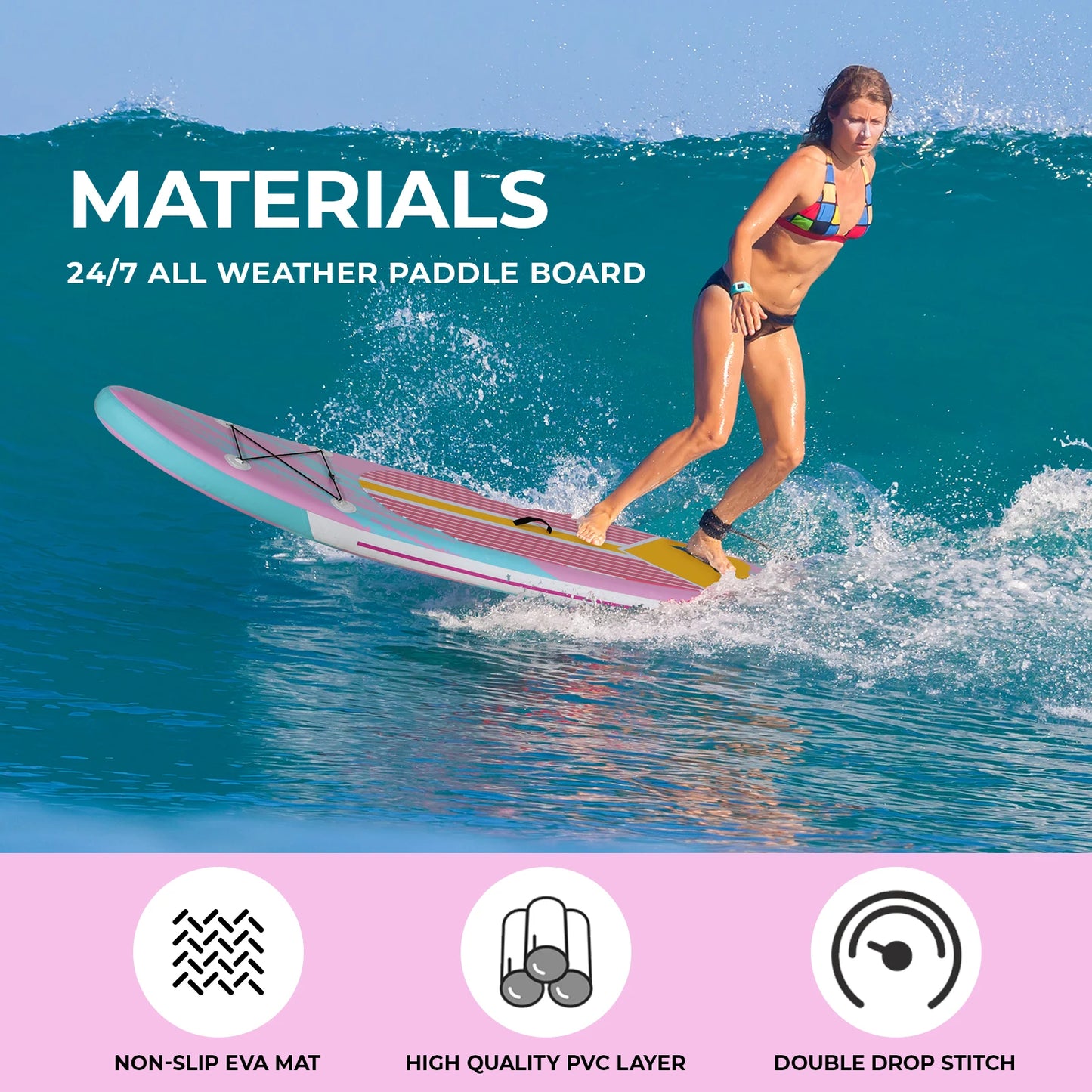 TLGREEN Inflatable Stand Up Paddle Board with Accessories