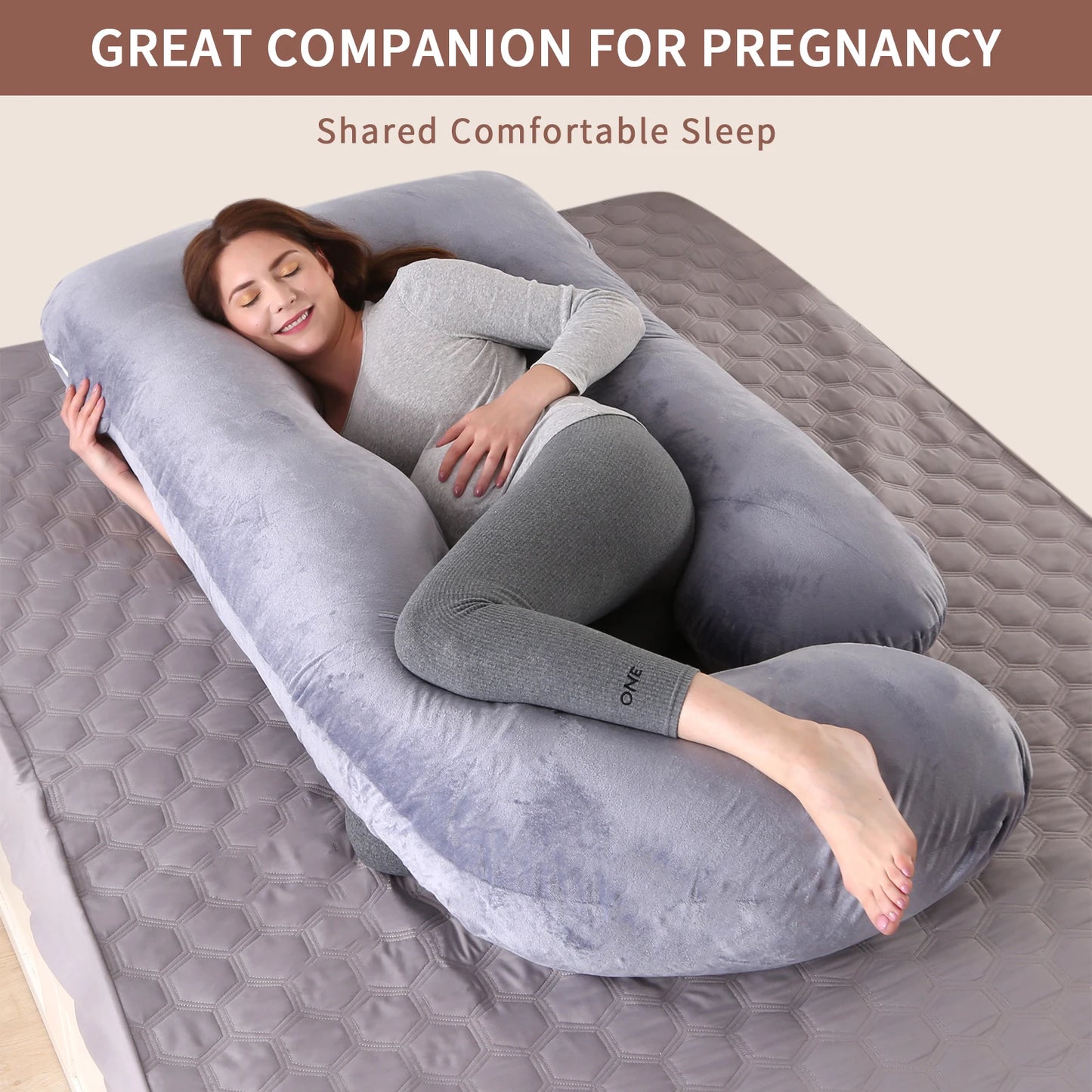 Zhejiang G Shaped Maternity Pillow With Removable Cover