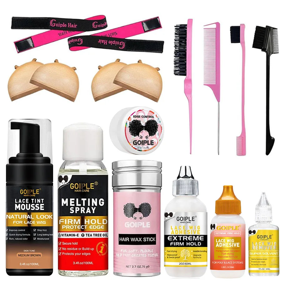Edge Control Waterproof Lace Glue Set For Front Wigs