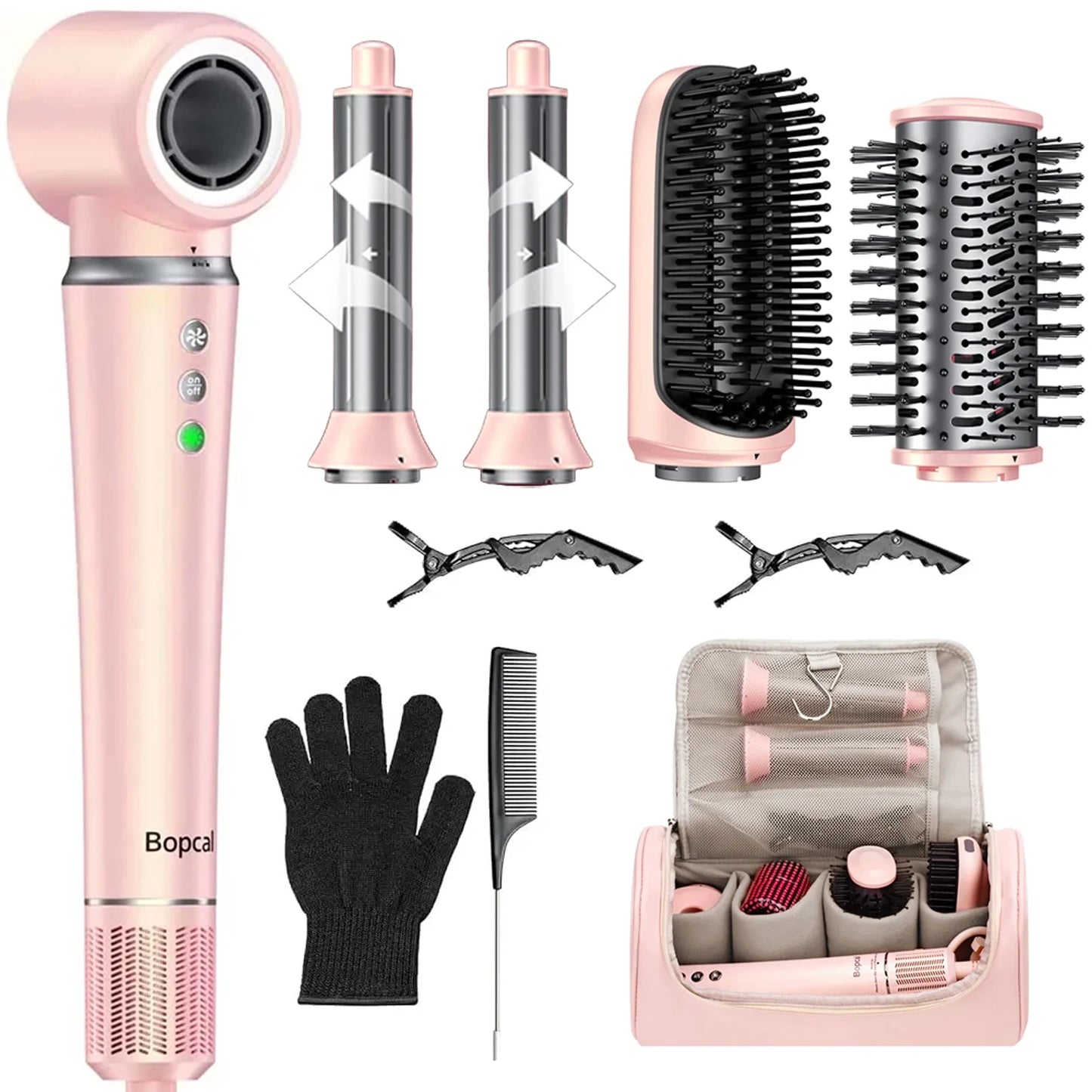 BOPCAL Five In 1 Hair Styler With Travel Case 1200W