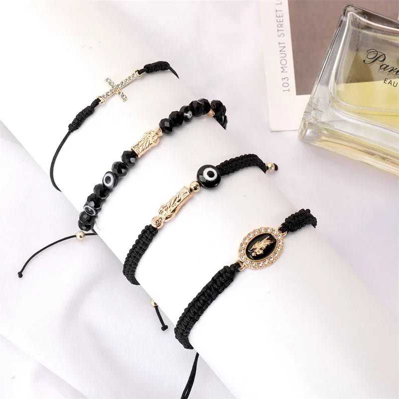 Bonitter Beaded Virgin Mary San Judas Bracelets Set