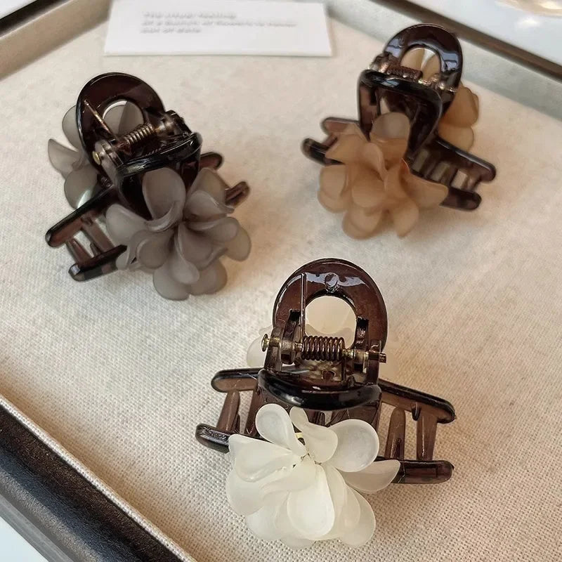High-concerned Small Flower Hair Claw Clips for Women and Girls