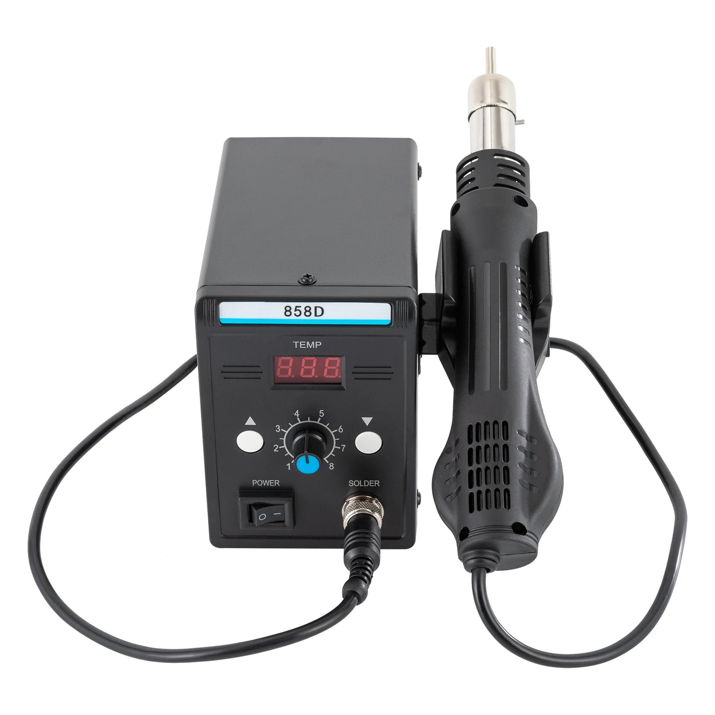 CNCEST 220V SMD Welding Station Hot Air Rework LED Display