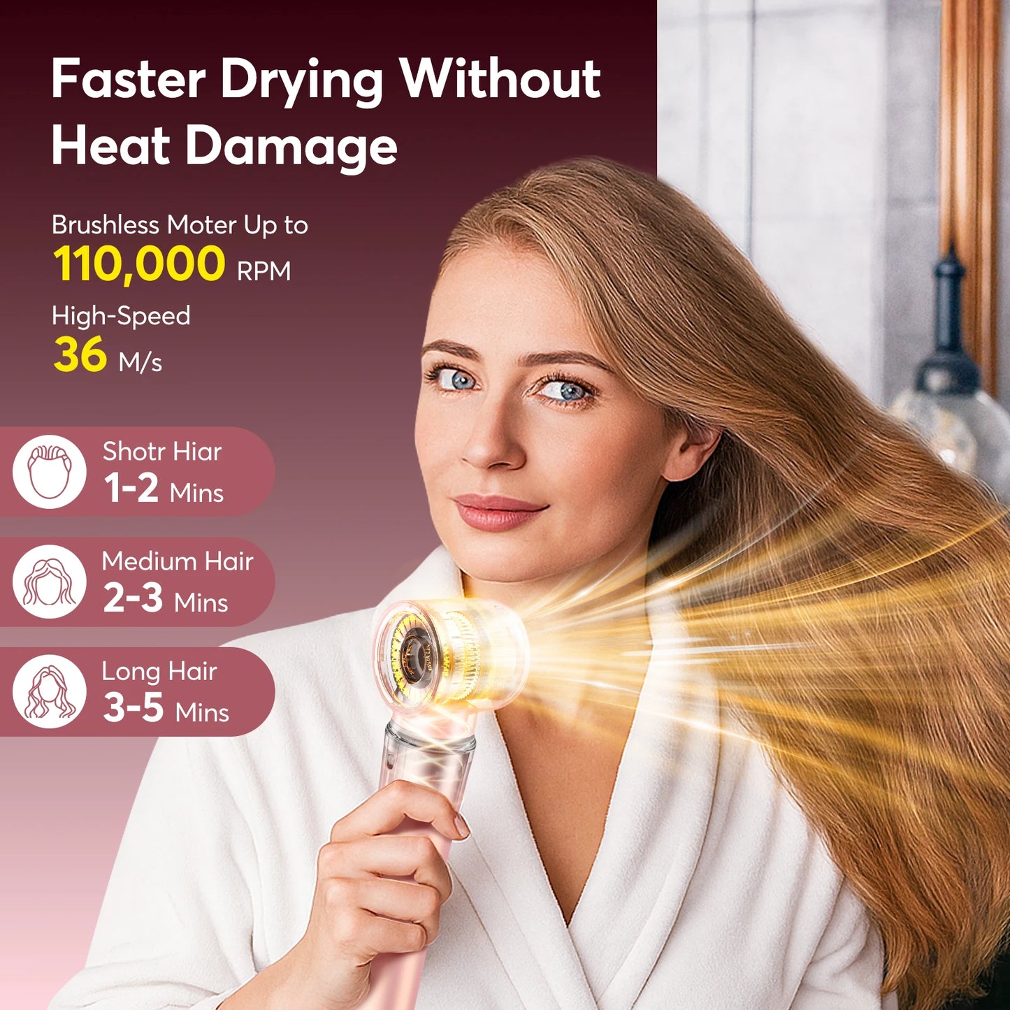 BOPCAL Five In 1 Hair Styler With Travel Case 1200W