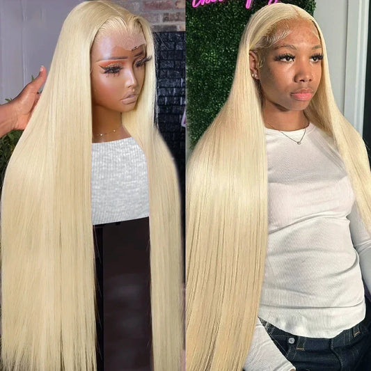 Mamushow Remy Human Hair Straight Lace Front Wig HD Lace
