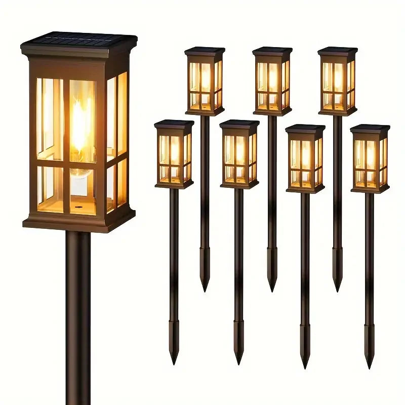 KPSTEK Solar Pathway Lights Outdoor LED Garden Lighting
