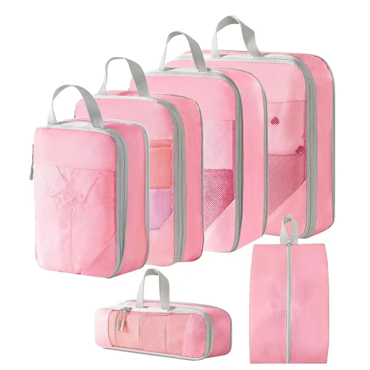 Compression Packing Cubes for Suitcases Travel Accessories Expandable Packing Organizers Lightweight Travel Organizer Cubes