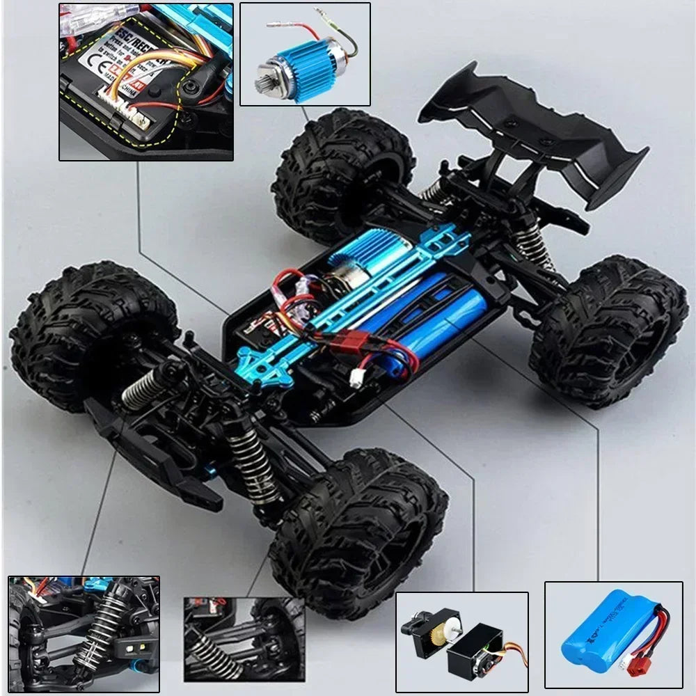 WLtoys 1 16 Scale Large RC Car 50kmh High Speed 4WD Off Road Monster Truck Remote Control Toy
