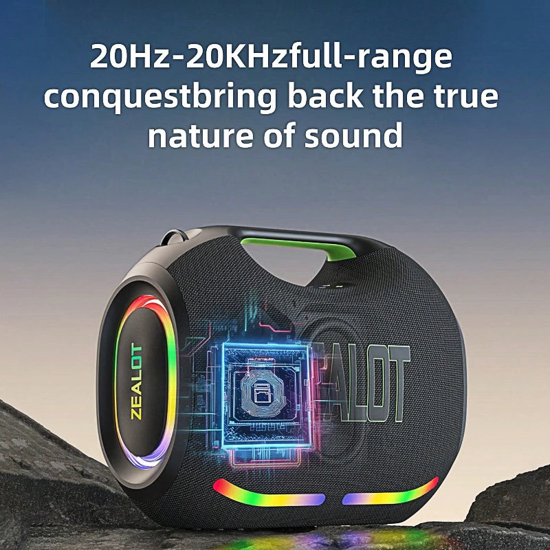ZEALOT ZE21 250W Wireless Speaker Outdoor Portable RGB Lights