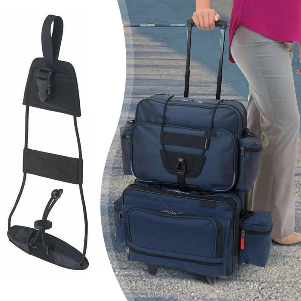 Elastic Luggage Strap Adjustable Travel Bag Parts Suitcase Fixed Belt Bag Bungee Luggage Bungee Strap for Suitcases Add A Bag