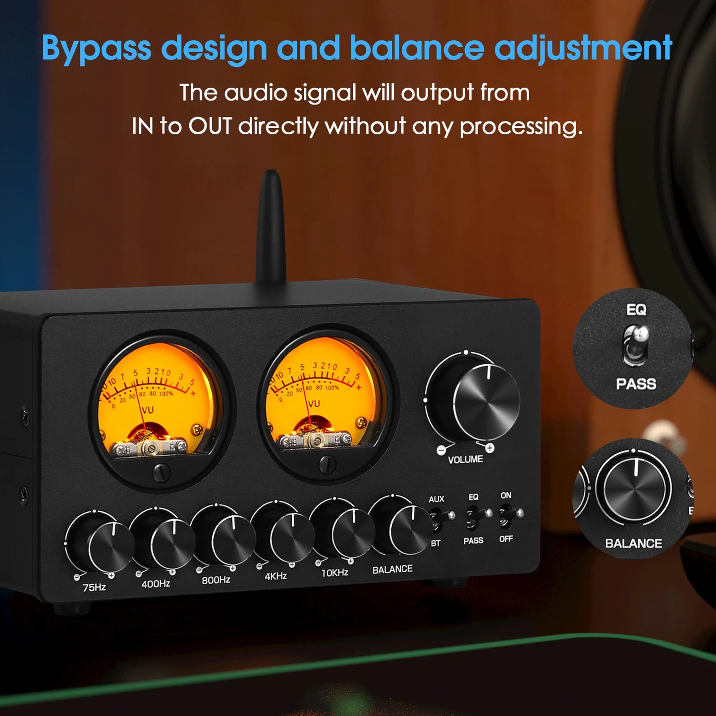 Douk Audio EQ5 Pro Mini 5 Band Bluetooth Desk Preamp