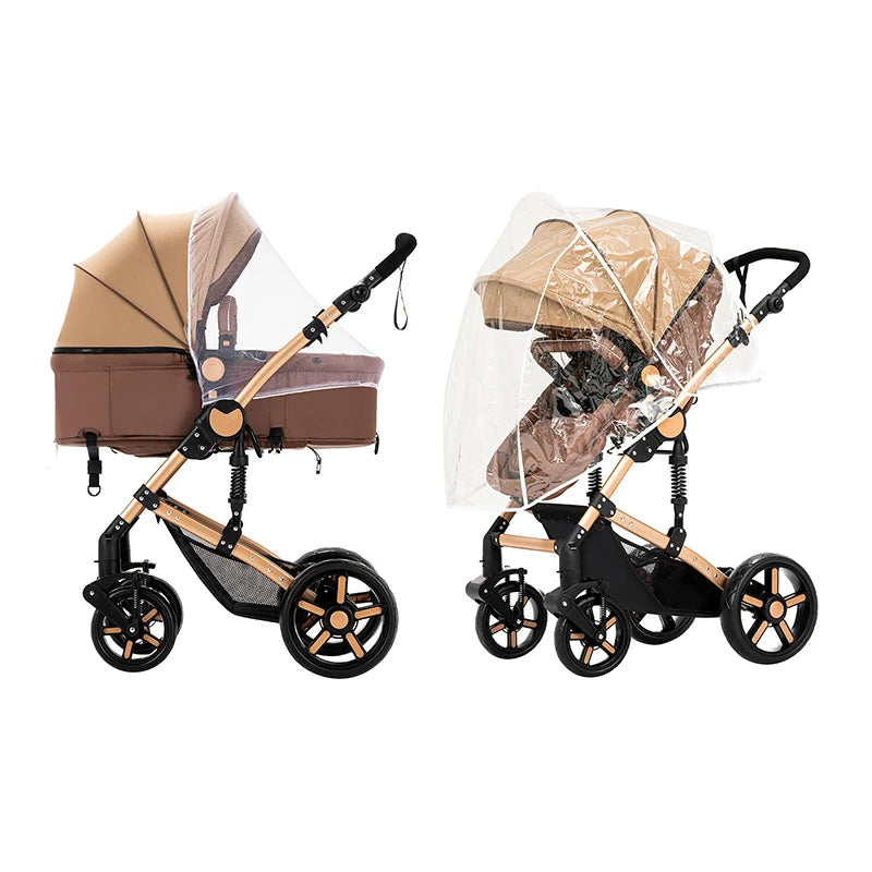 Travel System Stroller 3 in 1 Foldable With Car Seat