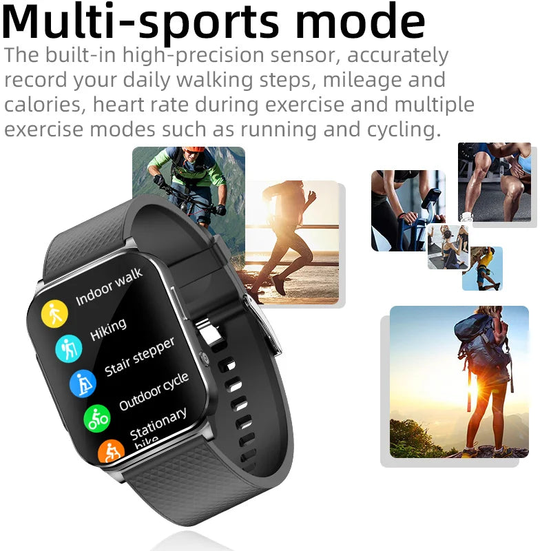 ECG HRV Smart Watch Heart Rate Blood Pressure Sleep Monitor