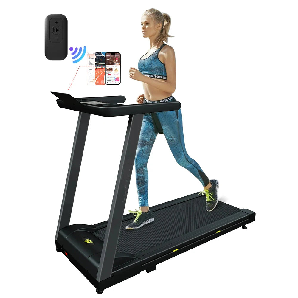 Superun 3.0HP Treadmill With App Monitoring Remote Control Foldable Home Use