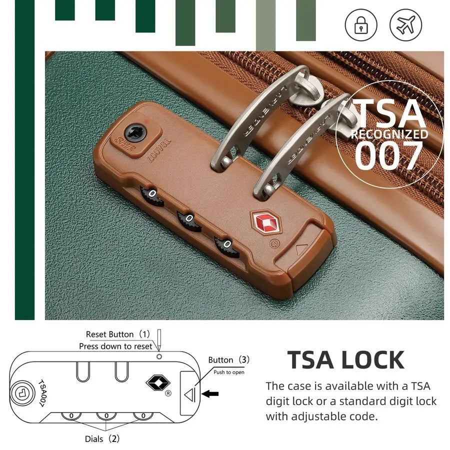 Sets 3 Piece Expandable Carry on Luggage 22x14x9 Airline Approved Hardshell Suitcase with Wheels TSA Lock, Lightweight Suitcase