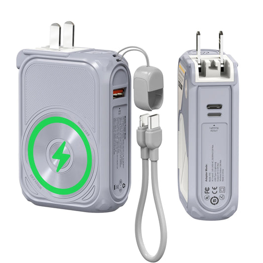 Prunus 22.5W Magnetic Wireless Power Bank 10000mAh USB C