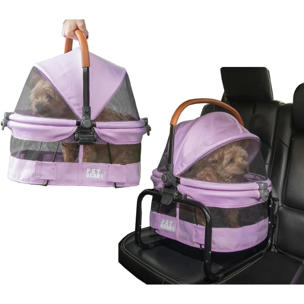 No Zip View 360 Ultra Lite Pet Carrier CarSeat Entry