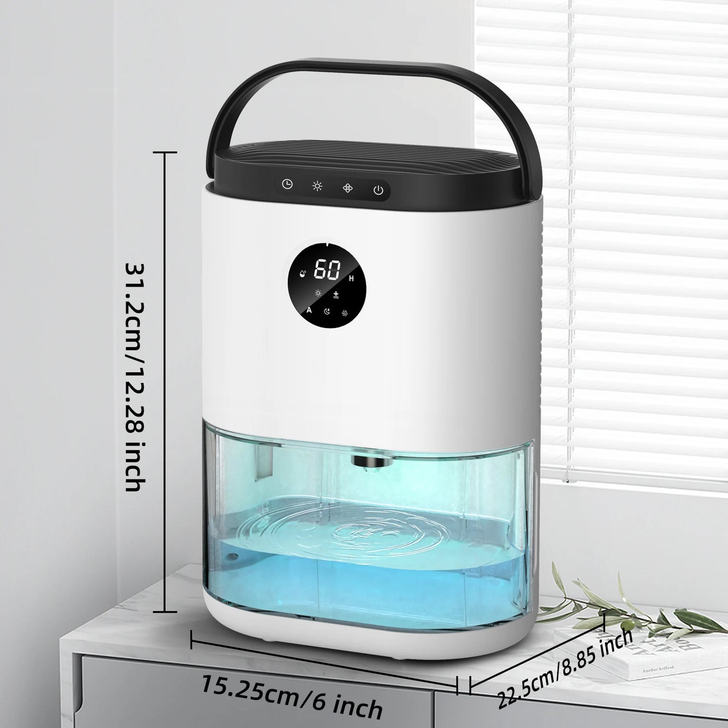 AROEVE Dehumidifier Ultra Quiet Auto Defrost For Bedroom