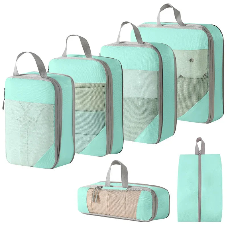 Compression Packing Cubes for Suitcases Travel Accessories Expandable Packing Organizers Lightweight Travel Organizer Cubes