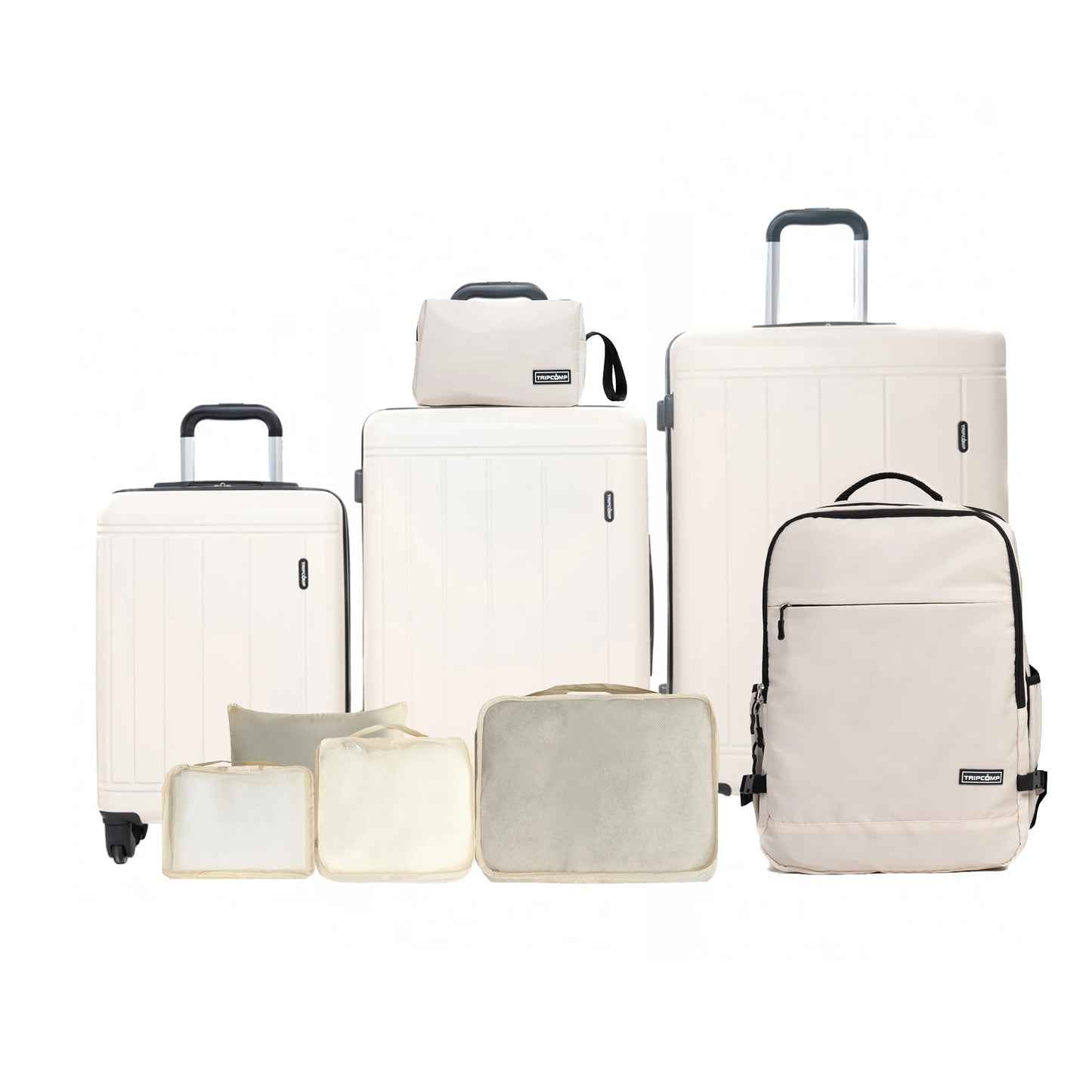 Luggage Sets 3 Piece with Backbag, PC Suitcases with Spinner Wheels and TSA Lock