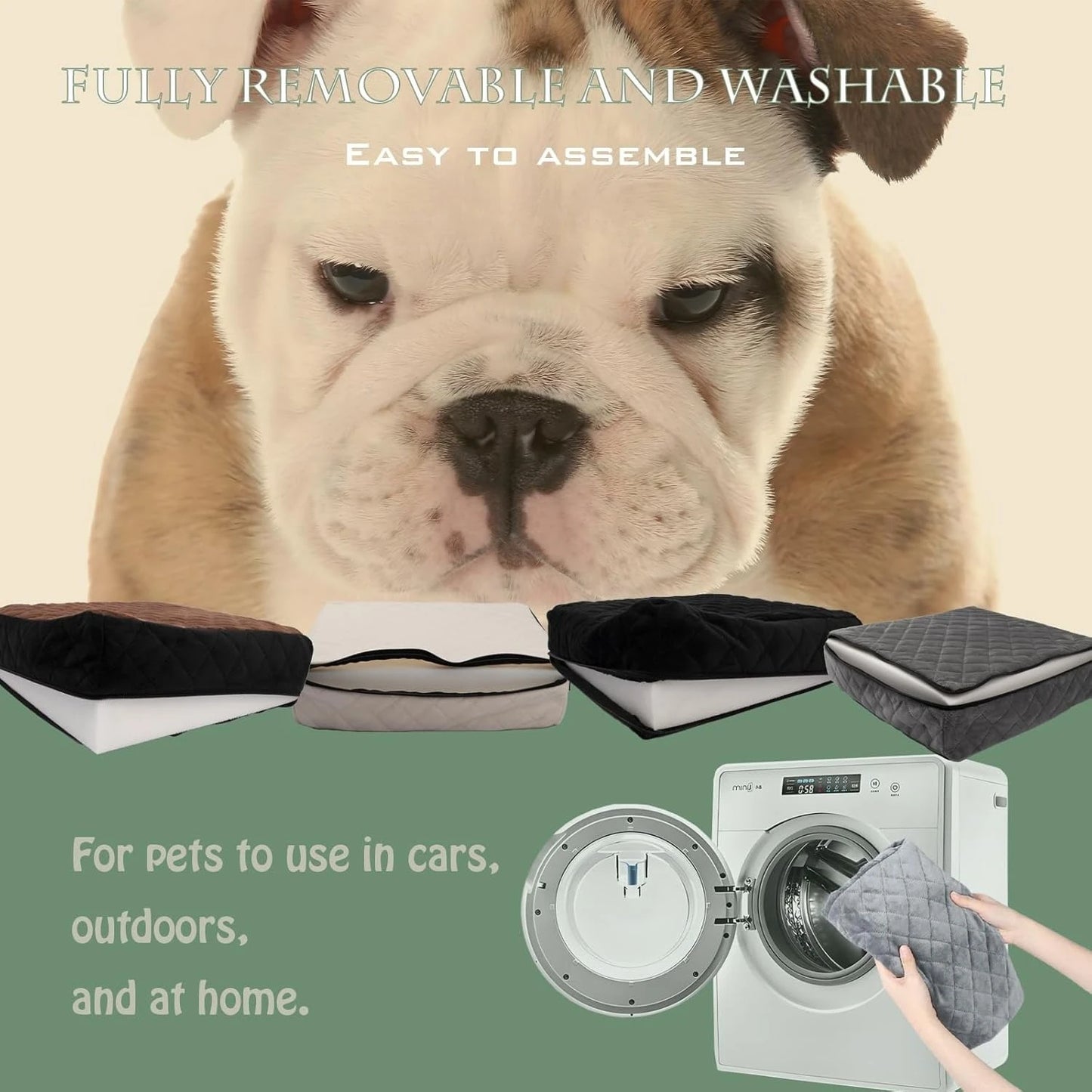 Hign-concerned Dog Car Seat Detachable Travel Bed With Belt