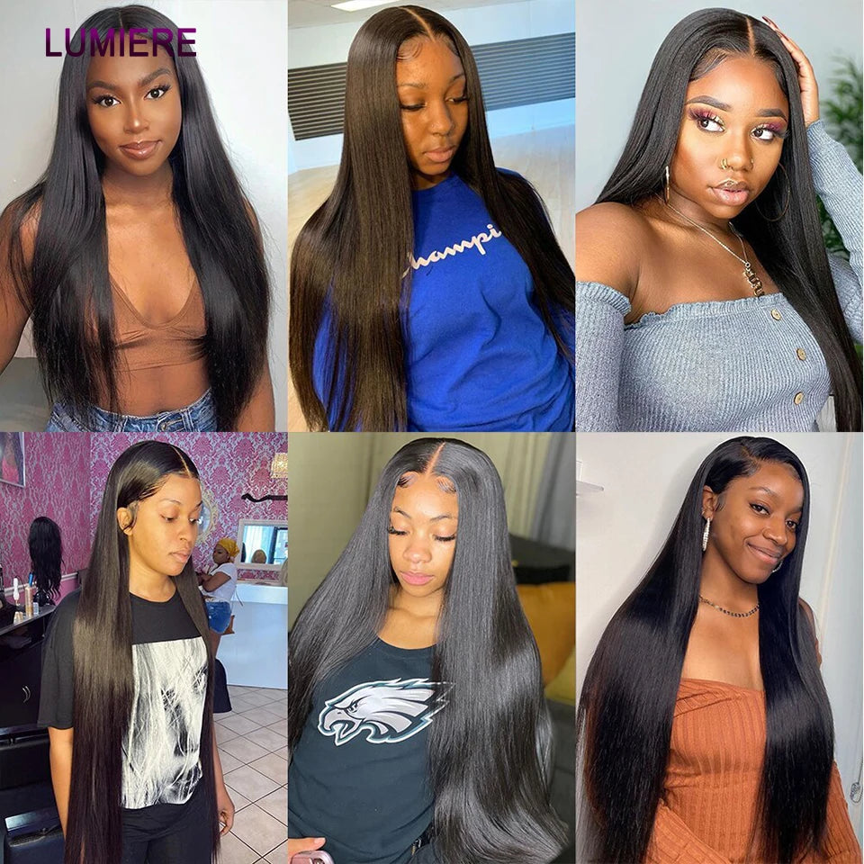 Lumiere Hair Remy Peruvian Straight Weave With Frontal Closure