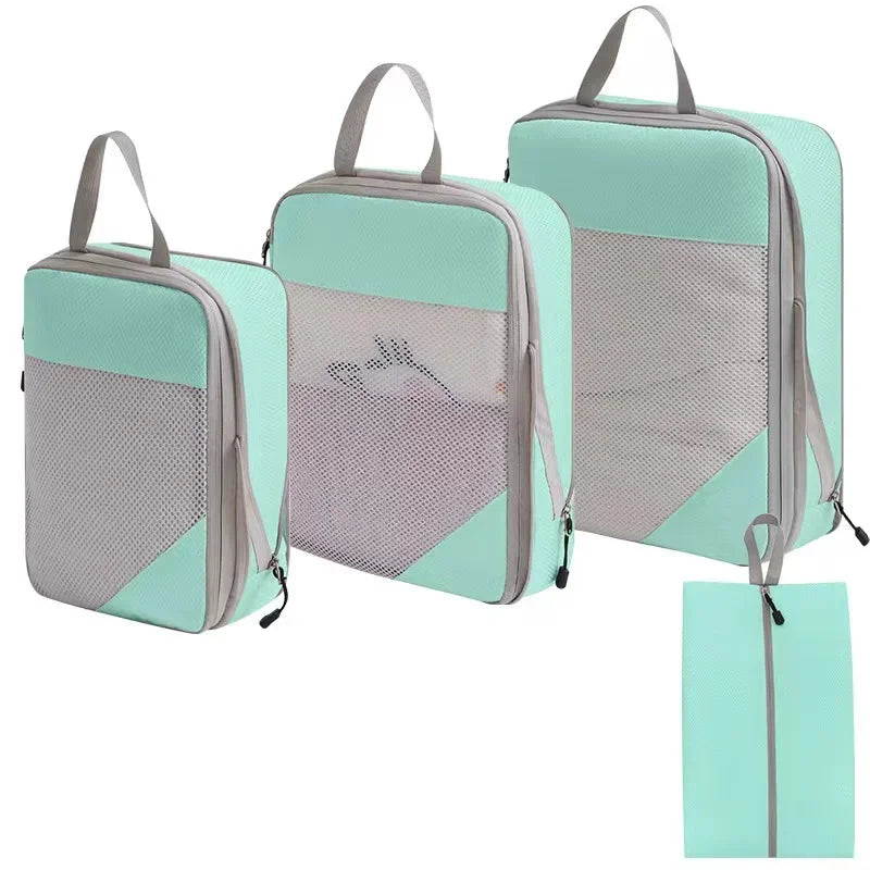Compression Packing Cubes for Suitcases Travel Accessories Expandable Packing Organizers Lightweight Travel Organizer Cubes