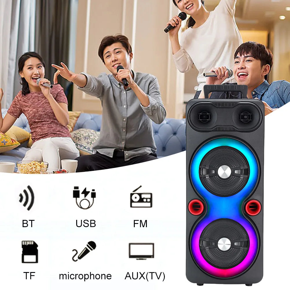 Shunmaii Outdoor Portable Bluetooth Speaker Karaoke System
