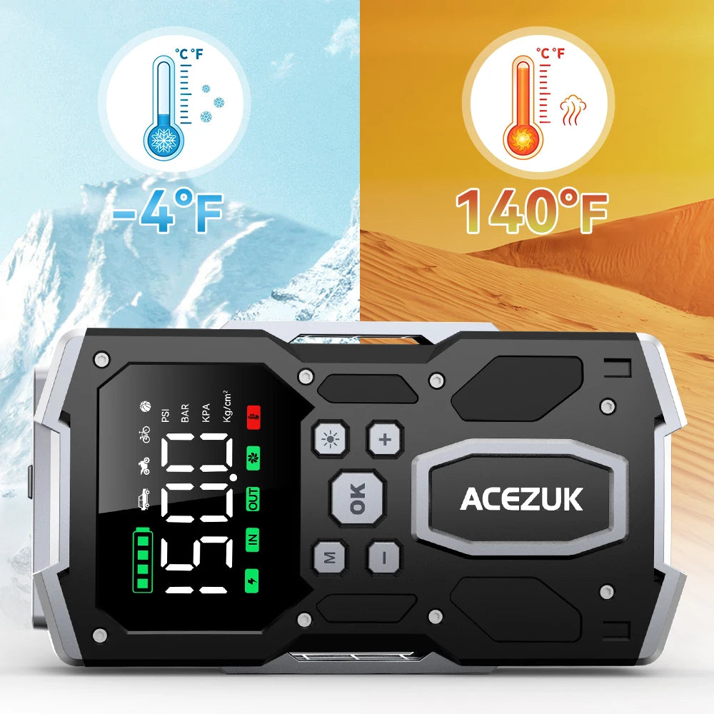 ACEZUK Jump Starter Power Bank 12V 3000A 4000A 5000A