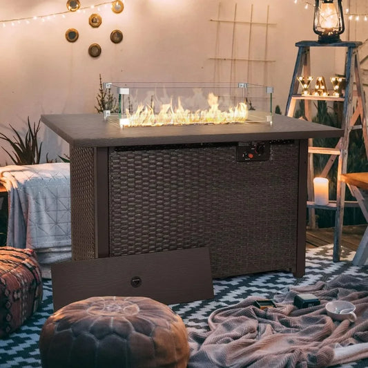 Propane Fire Pit Table With Auto Ignition And 50,000 BTU